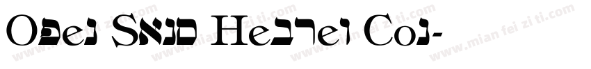 Open Sans Hebrew Con字体转换